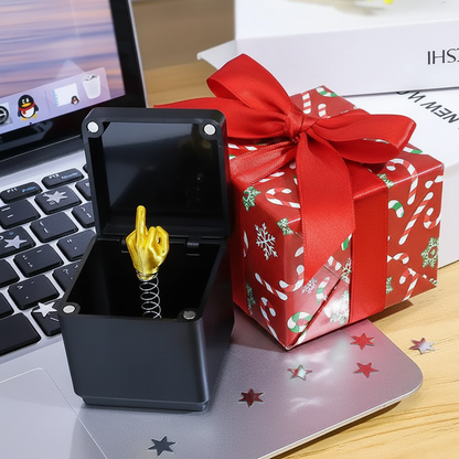 FCK Box z Wyskakującym Palcem – Upominek dla trolla