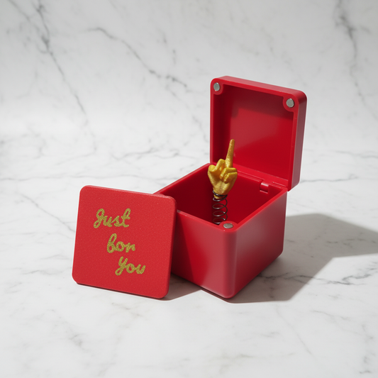 FCK Box z Wyskakującym Palcem – Upominek dla trolla